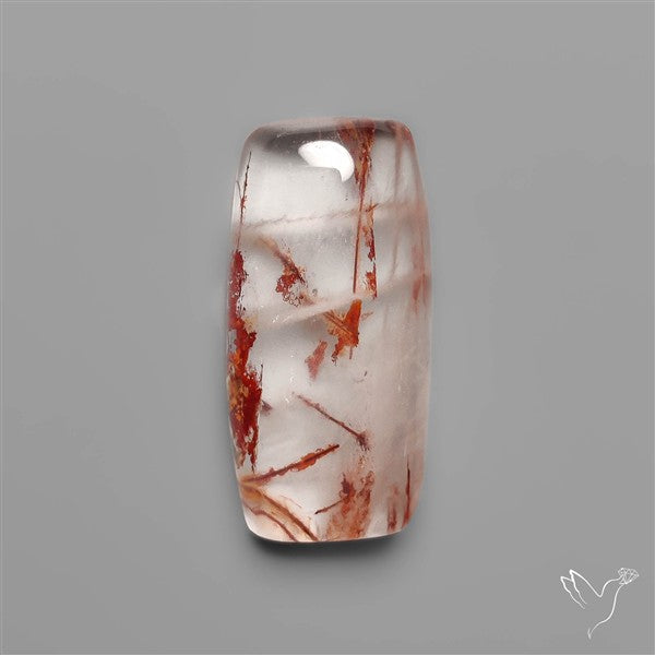 Rare Iron Stained Quartz Cabochon