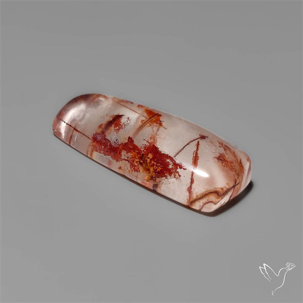Rare Iron Stained Quartz Cabochon
