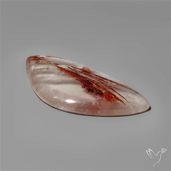 Rare Iron Stained Quartz Cabochon