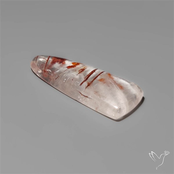 Rare Iron Stained Quartz Cabochon