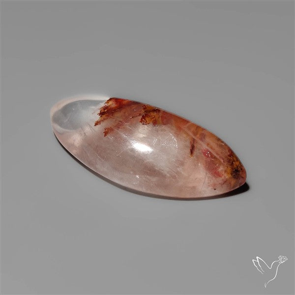 Rare Iron Stained Quartz Cabochon