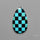 Kingman Turquoise Checker Inlay Black Onyx