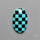 Kingman Turquoise Checker Inlay Black Onyx