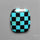 Kingman Turquoise Checker Inlay Black Onyx