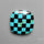 Kingman Turquoise Checker Inlay Black Onyx