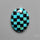 Kingman Turquoise Checker Inlay Black Onyx