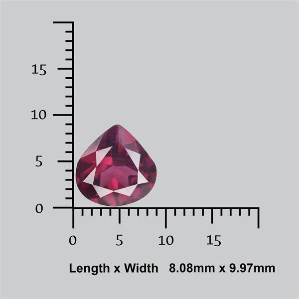 Faceted Rhodolite Garnet