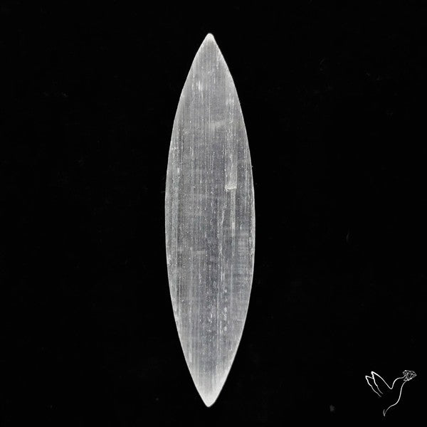 Raw Face Flashy Selenite Druzy