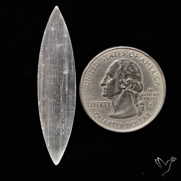 Raw Face Flashy Selenite Druzy