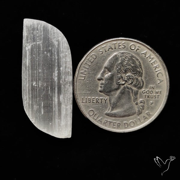 Raw Face Flashy Selenite Druzy