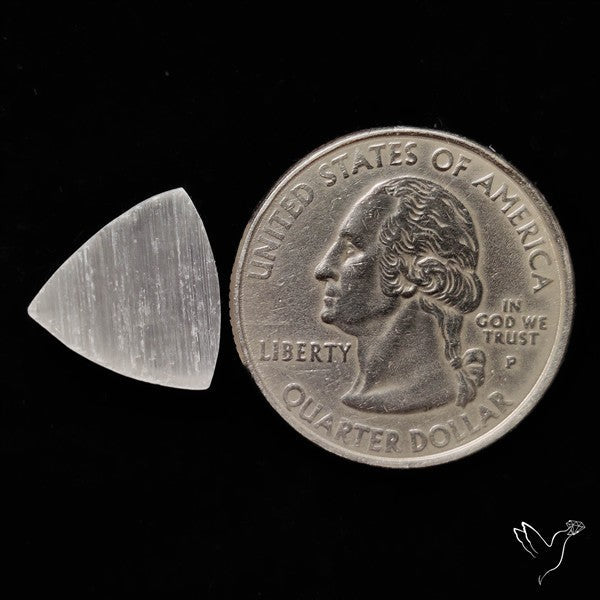 Raw Face Flashy Selenite Druzy