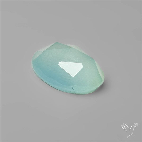 Rose Cut Aqua Chalcedony