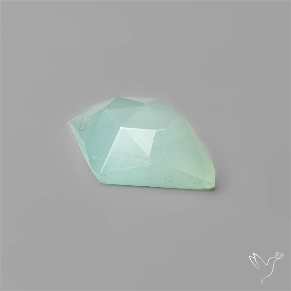 Rose Cut Aqua Chalcedony