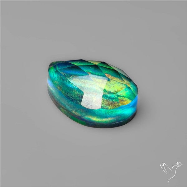Rose Cut Aurora Opal Doublet