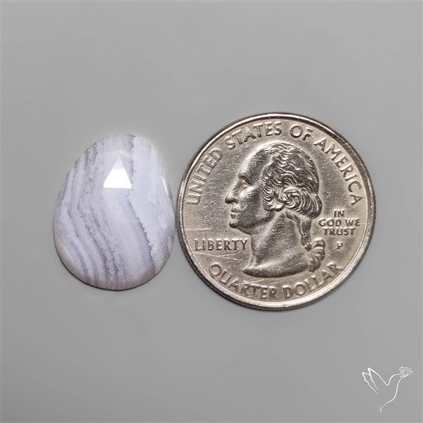 Rose Cut Blue Lace Agate