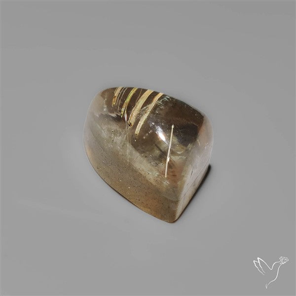 Golden Rutilated Quartz and Labradorite Doublet
