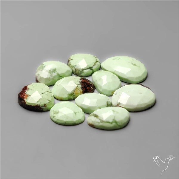 Rose Cut Citron Chrysoprase Lot