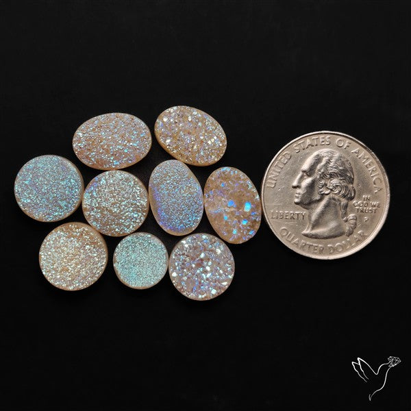 Pearlshine Druzies Lot
