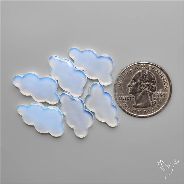 Opalite Cloud Carvings Lot