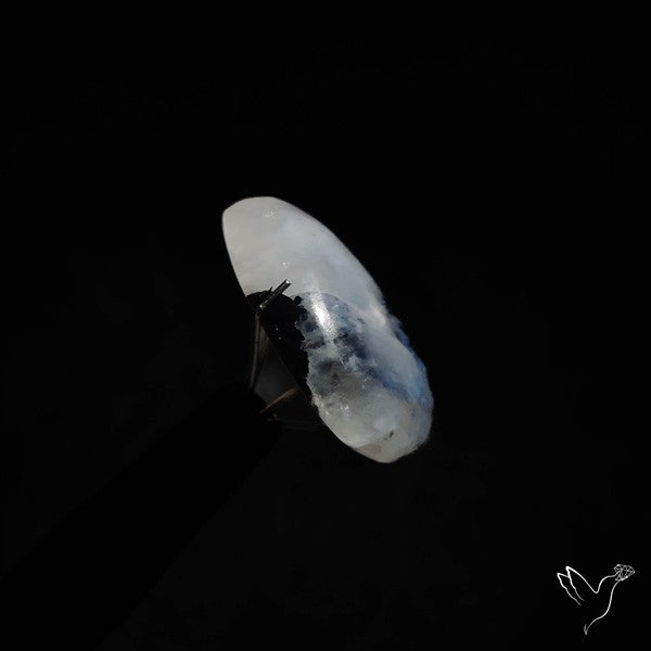 Rainbow Moonstone With Black Tourmaline Inclusions