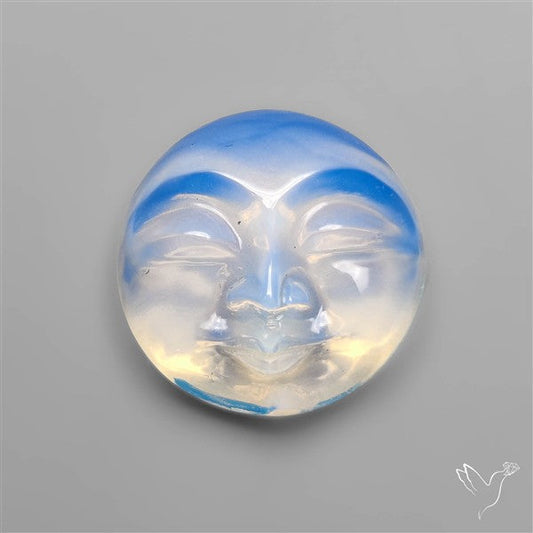 Opalite Moonface Carving
