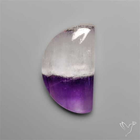Amethyst with Quartz Cabochon