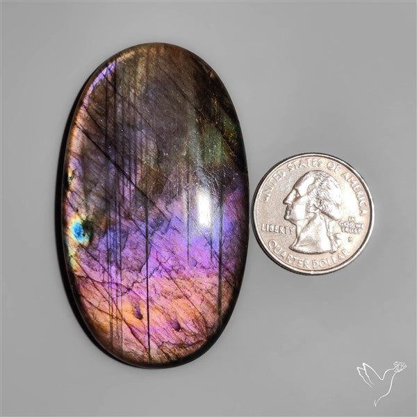 AAA Large Purple Labradorite Cabochon