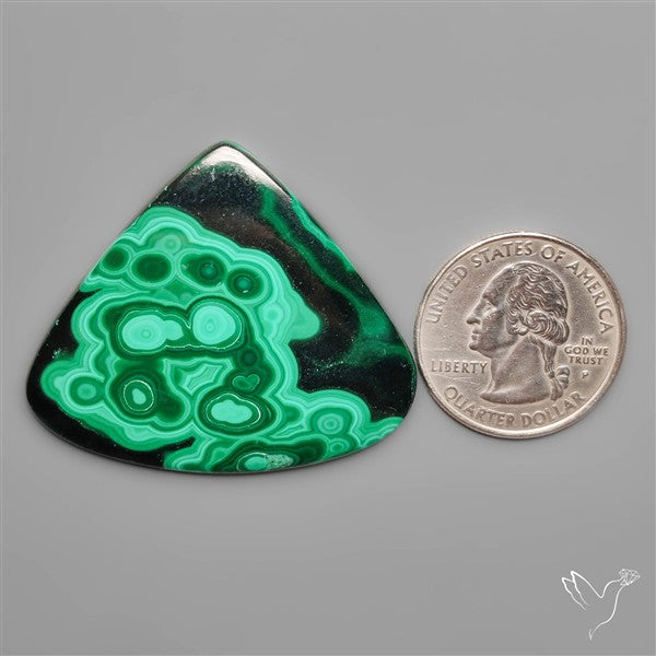 Rare Botryoidal Malachite Cabochon