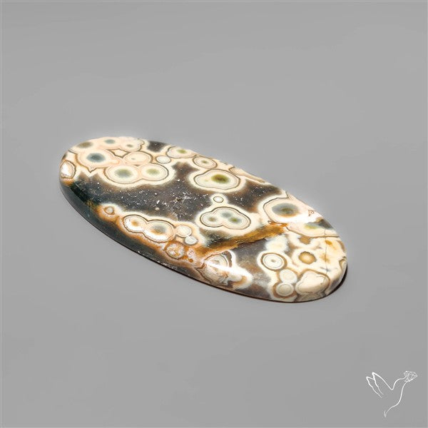 Orbicular Ocean Jasper Cabochon