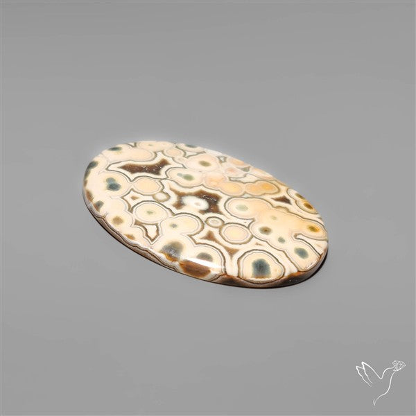 Orbicular Ocean Jasper Cabochon