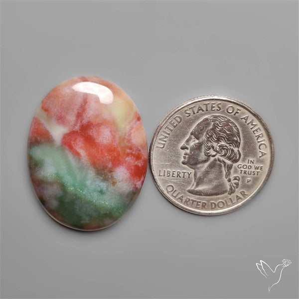 Indo Moss Agate Cabochon