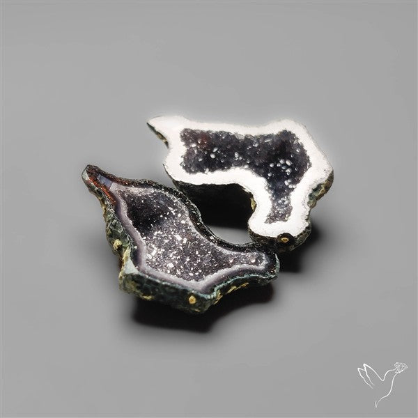 Tabasco Baby Geode Druzy Pair