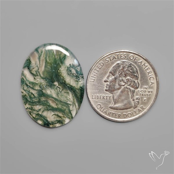 Moss Agate Cabochon