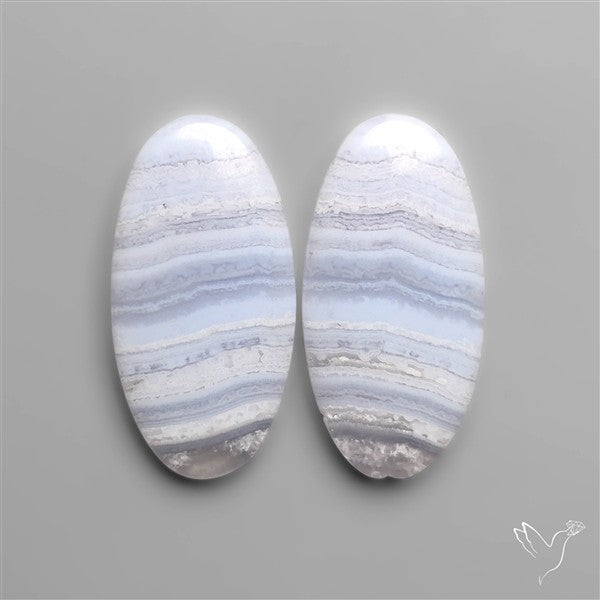 Blue Lace Agate Pair