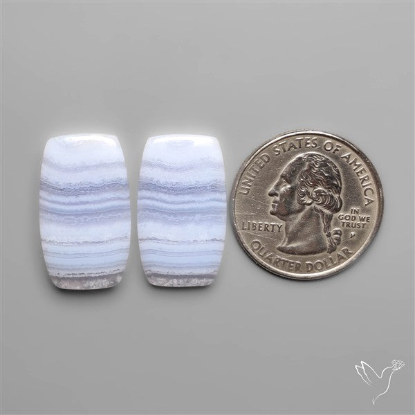 Blue Lace Agate Pair