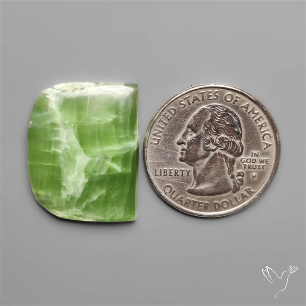 Green Kammererite Cabochon