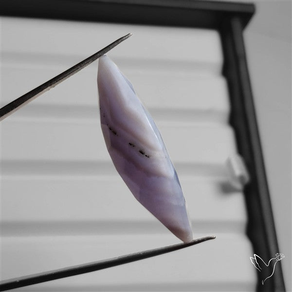 Faceted Blue Lace Agate