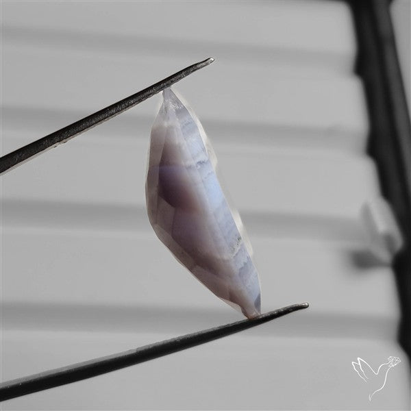 Faceted Blue Lace Agate