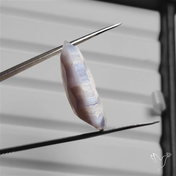 Faceted Blue Lace Agate