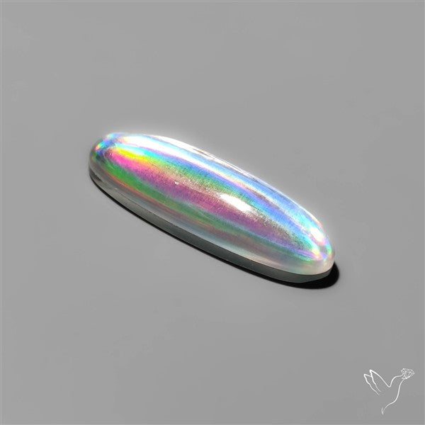 Long Rainbow Disco Quartz (Upclcled CD & Quartz Doublet)