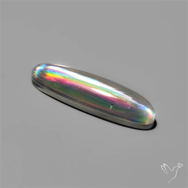 Long Rainbow Disco Quartz (Upclcled CD & Quartz Doublet)