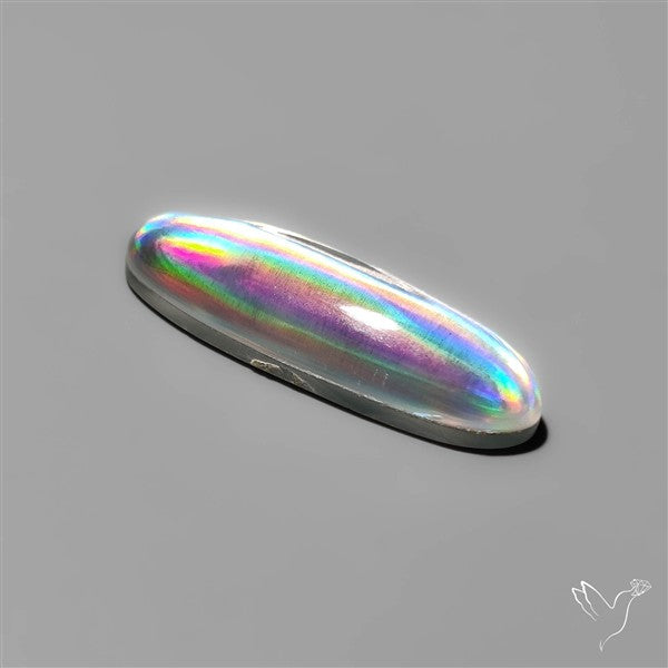 Long Rainbow Disco Quartz (Upclcled CD & Quartz Doublet)