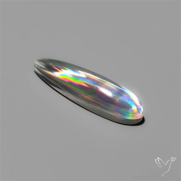 Long Rainbow Disco Quartz (Upclcled CD & Quartz Doublet)