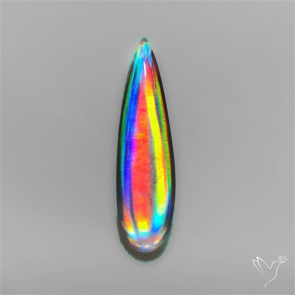 Long Rainbow Disco Quartz (Upclcled CD & Quartz Doublet)