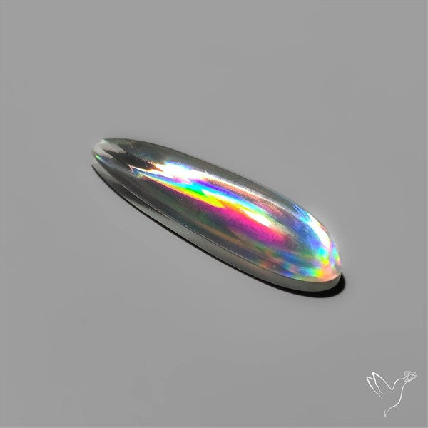 Long Rainbow Disco Quartz (Upclcled CD & Quartz Doublet)