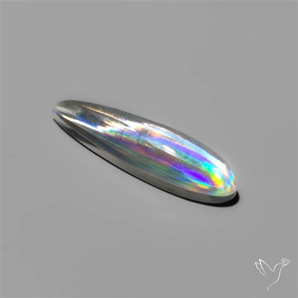 Long Rainbow Disco Quartz (Upclcled CD & Quartz Doublet)