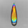 Long Rainbow Disco Quartz (Upclcled CD & Quartz Doublet)