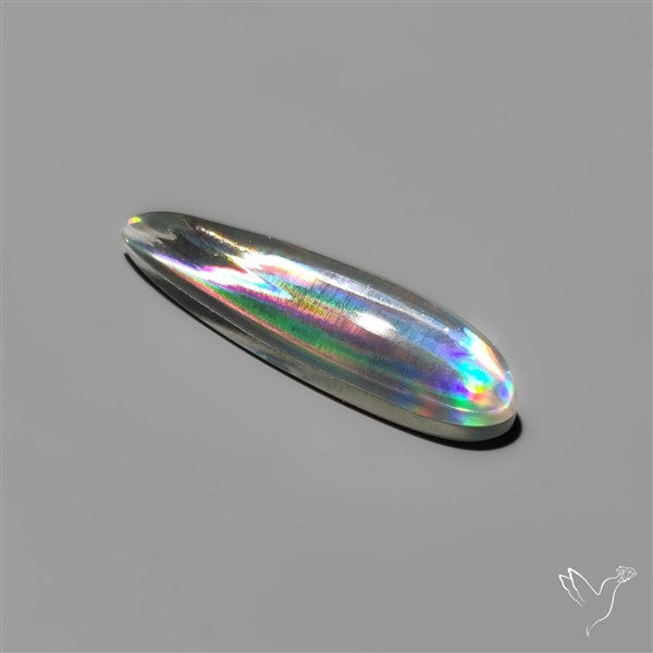 Long Rainbow Disco Quartz (Upclcled CD & Quartz Doublet)