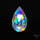 Rose Cut Rainbow Disco Quartz (Upclcled CD & Quartz Doublet)