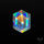 Rose Cut Rainbow Disco Quartz (Upclcled CD & Quartz Doublet)